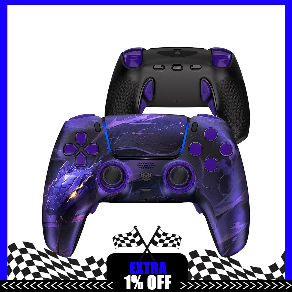 HEXGAMING PHANTOM Wireless Controller Game Handle Mapping Key Wireless Handle Carbon Film Rocker Version Anti-slip Grip