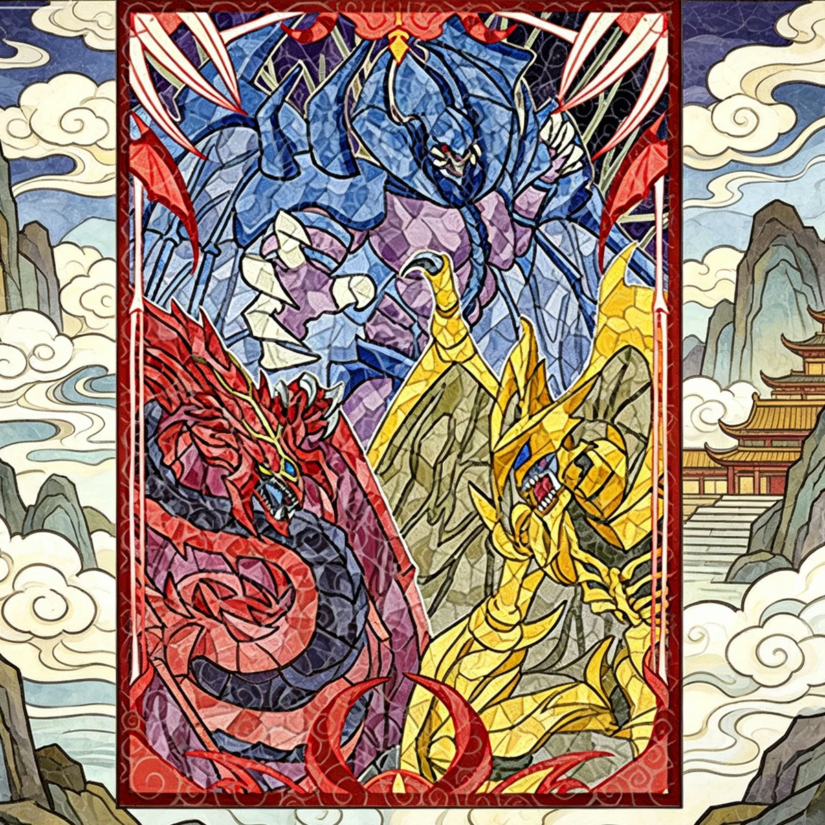 50 Peças/conjunto 63X90Mm DIY Yu-Gi-Oh! Feito à Mão Capas Protetoras para Cartas Phantasm Ygo Hamon Raviel Uria - Brinquedos de Presente