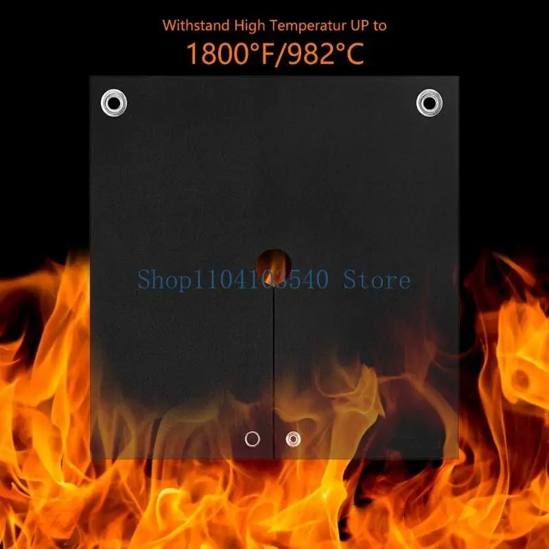 

02DC Fireproof Welding Blanket, Heat Resistant Up To 1800°F, Carbon Felt Solder Mat For Plumbers, Safety, Heat Sensitive Job