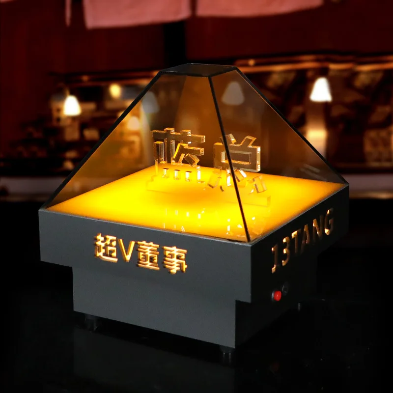 

Bar preparation single LED charging bar reserved card luminous quicksand water card black card director acrylic VIP table light