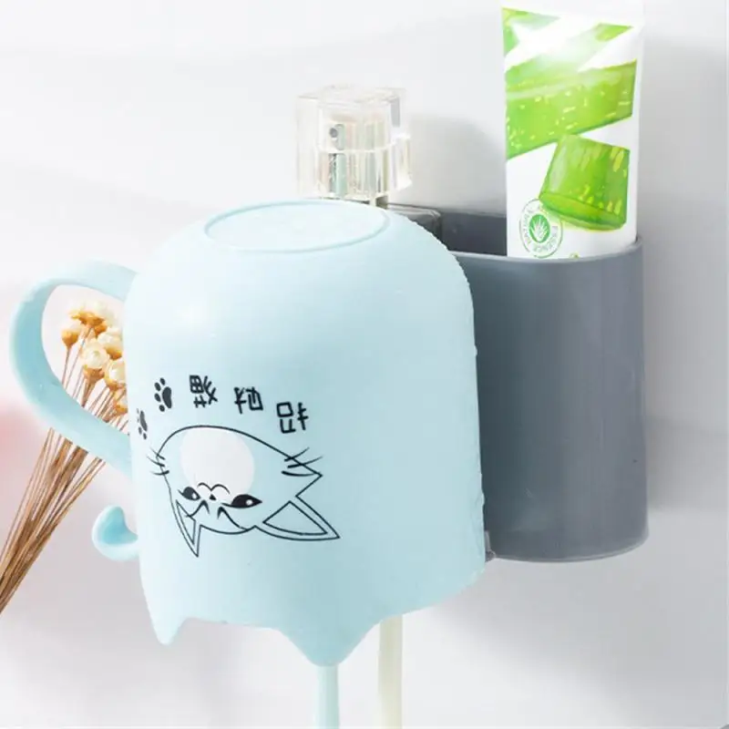 Toilet Toothpaste Toothbrush Storage Box Bathroom Cosmetic Storage Rack Household Punch-free Electric Toothbrush Holds Organizer