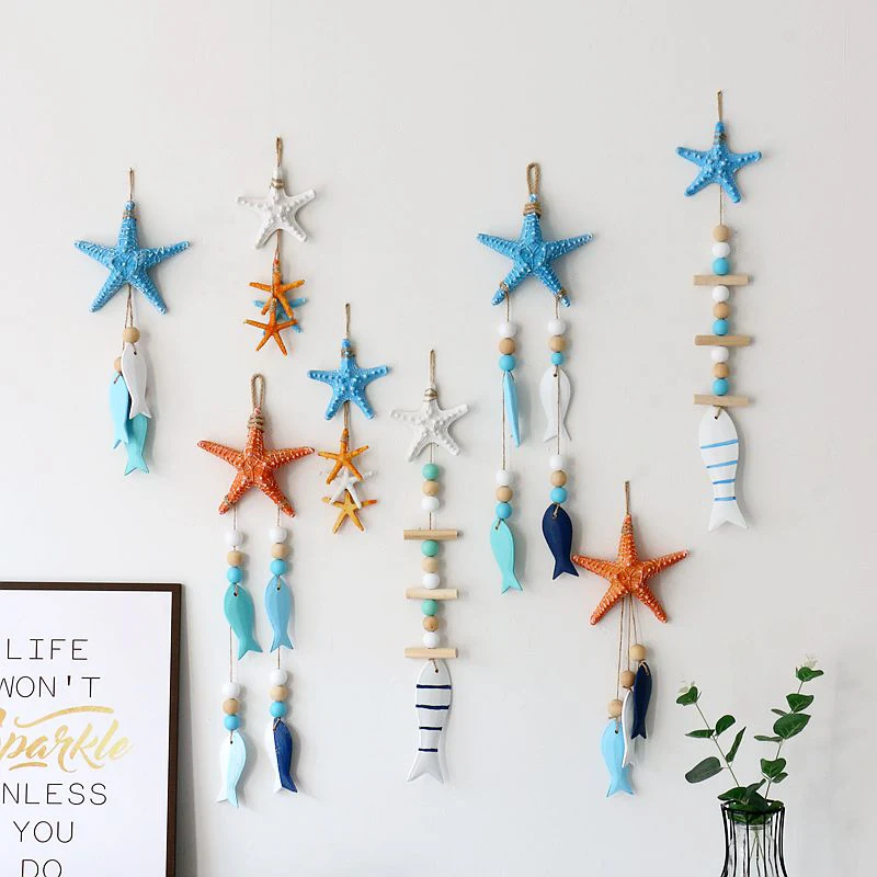 

Starfish pendants, handcrafted decorative items, decorative artworks, suitable for bathrooms, bedrooms or living rooms