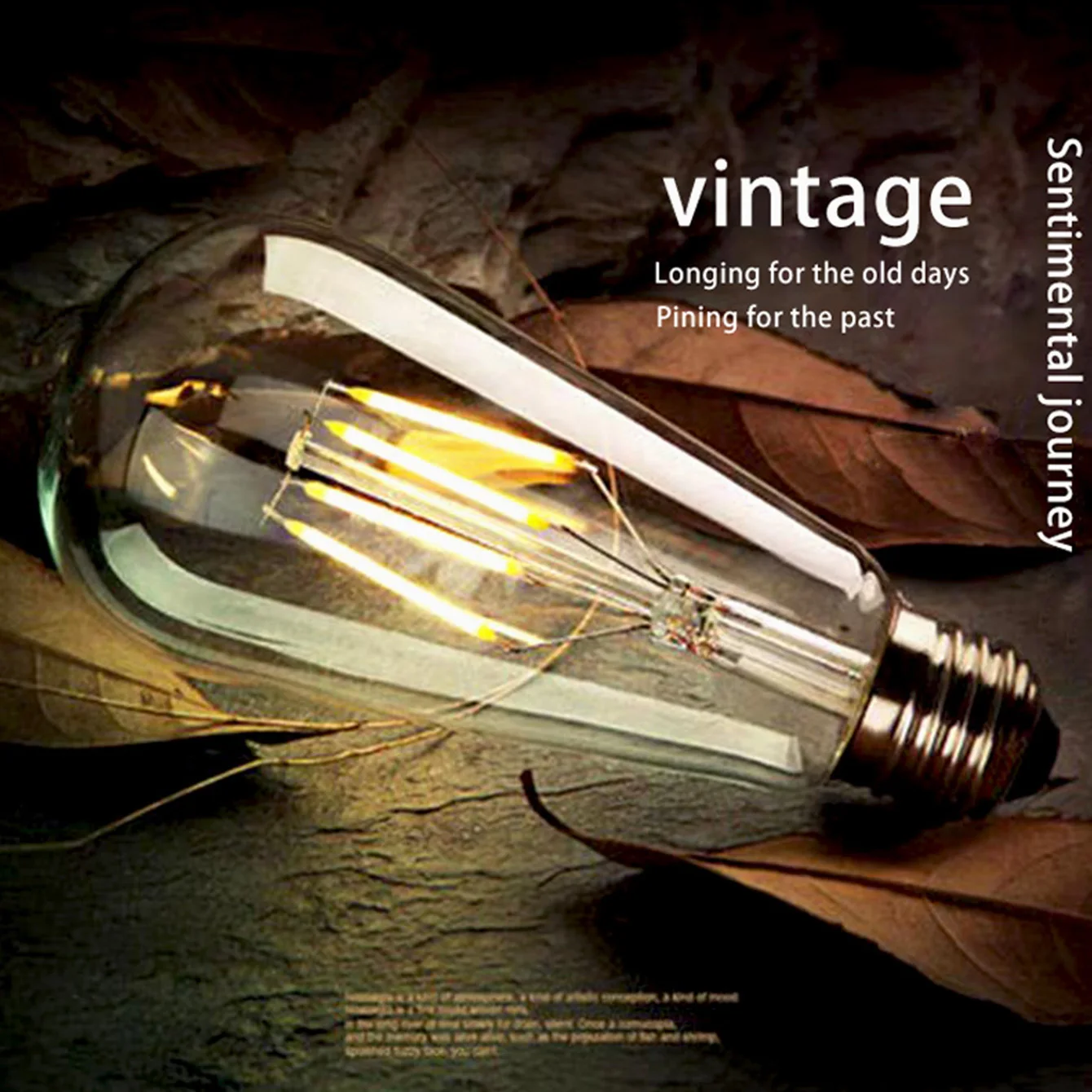 Lâmpada Filamento, ST64 4W/8W, Base E27, Estilo Vintage, 2700K Branco Quente, 220V, Vidro Transparente, Adequada para Iluminação Residencial
