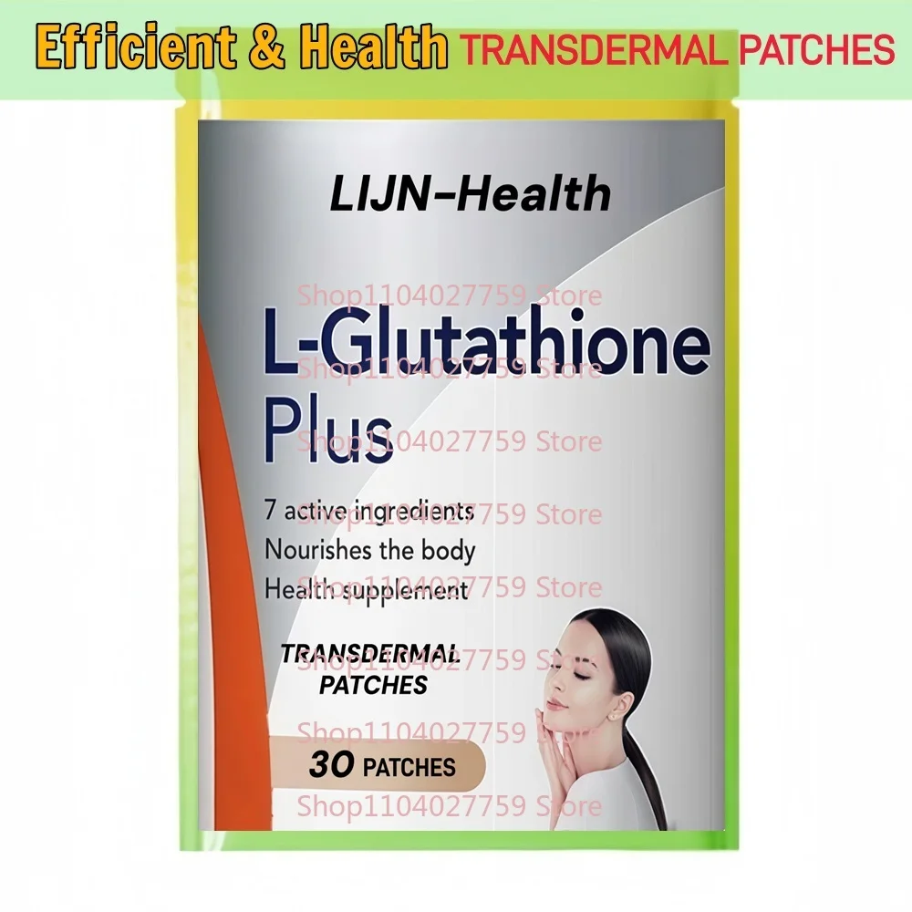 30 رقع الجلوتاثيون عبر الجلد بالإضافة إلى إزالة السموم من كبد البشرة الصحة المناعة مكافحة الشيخوخة