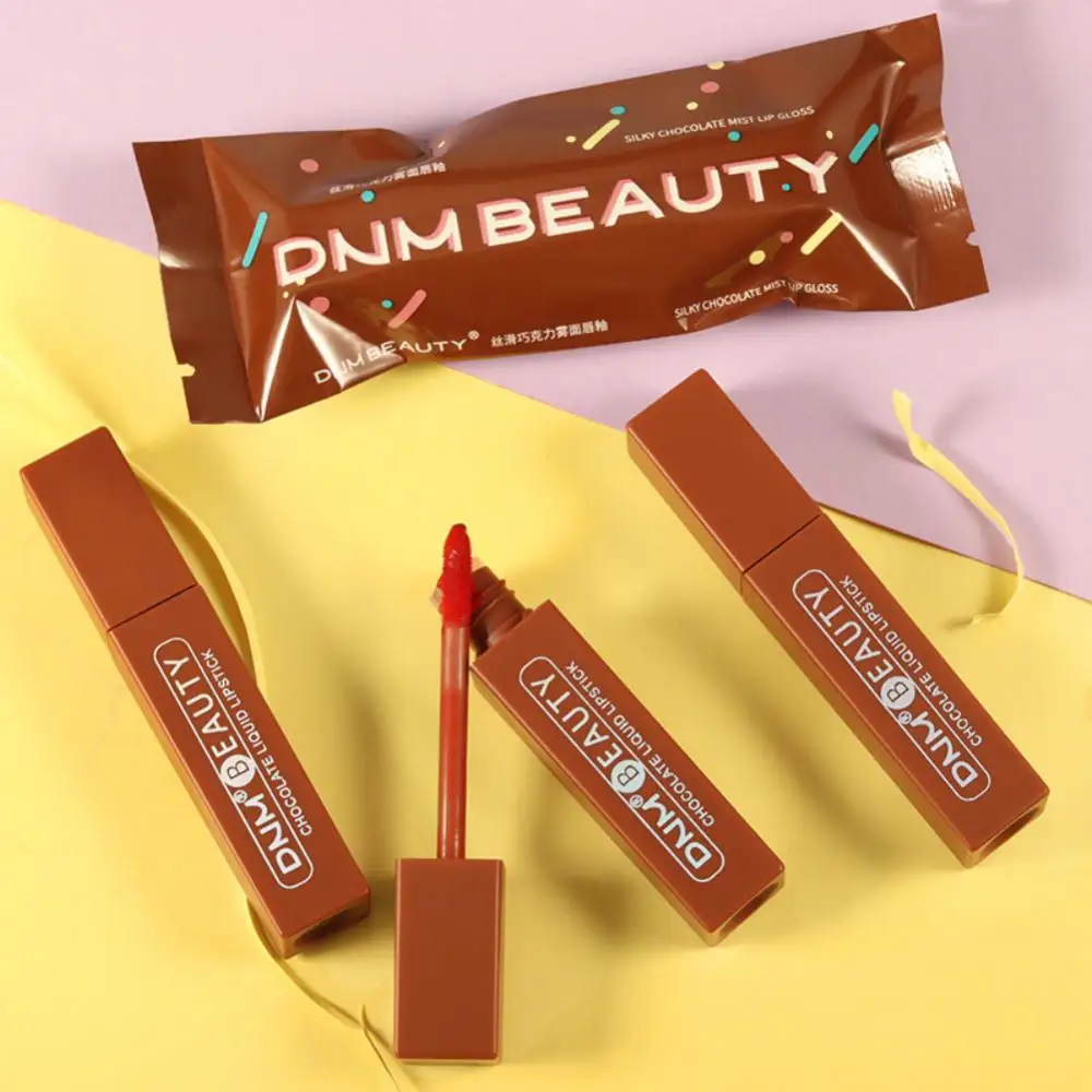 DNM Soft Mist Matte Velvet Lip Glaze Waterproof No Fading Lipstick Delicate High Color Rendering Lip Gloss Waterproof Anti-sweat