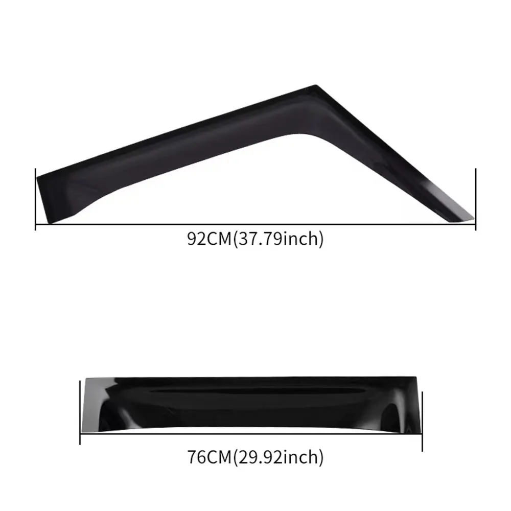 Car Rain Shield For Old Land Rover Defender Window Visors Car Window Deflectors Wind Deflector Sun Guard Rain Vent Cover