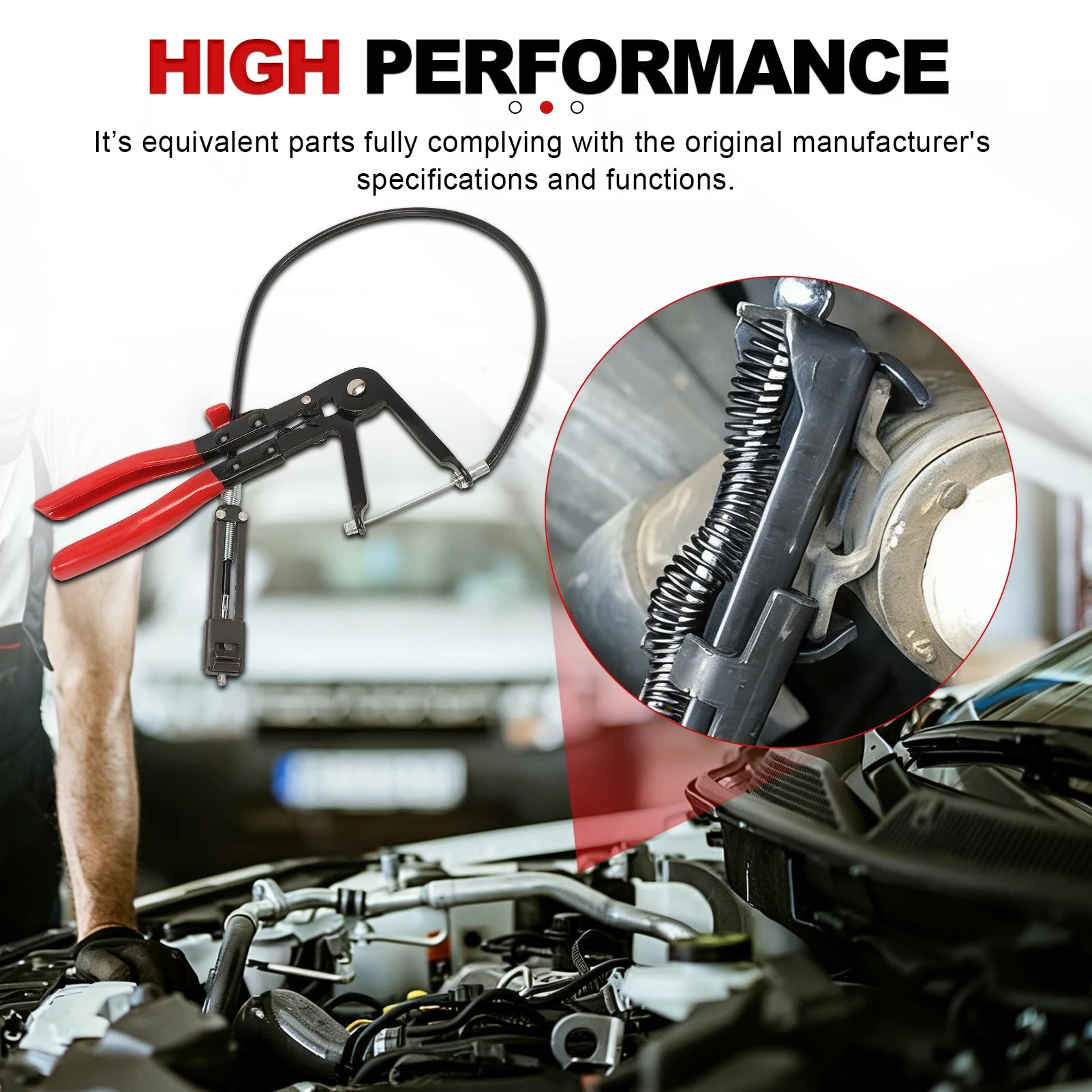 

Flexible Wire Long Reach Hose Clamp Plier Bendable Straight Hose Bundle Removal Auto Repair Tools For Fuel Oil Water Hose 24"