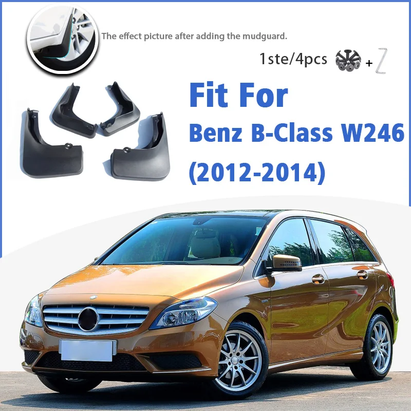 Mudguard For Benz B Class B-Class W246 2012-2014 Front Rear Mudflaps Mudguards Car Accessories Auto Styline Splash Guard Fender