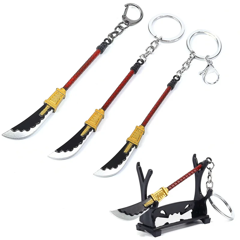 White Beard KeyChain Edward Newgate Sword Model KeyChain Metal Keyring For Men Women anime Accessories llaveros Gift