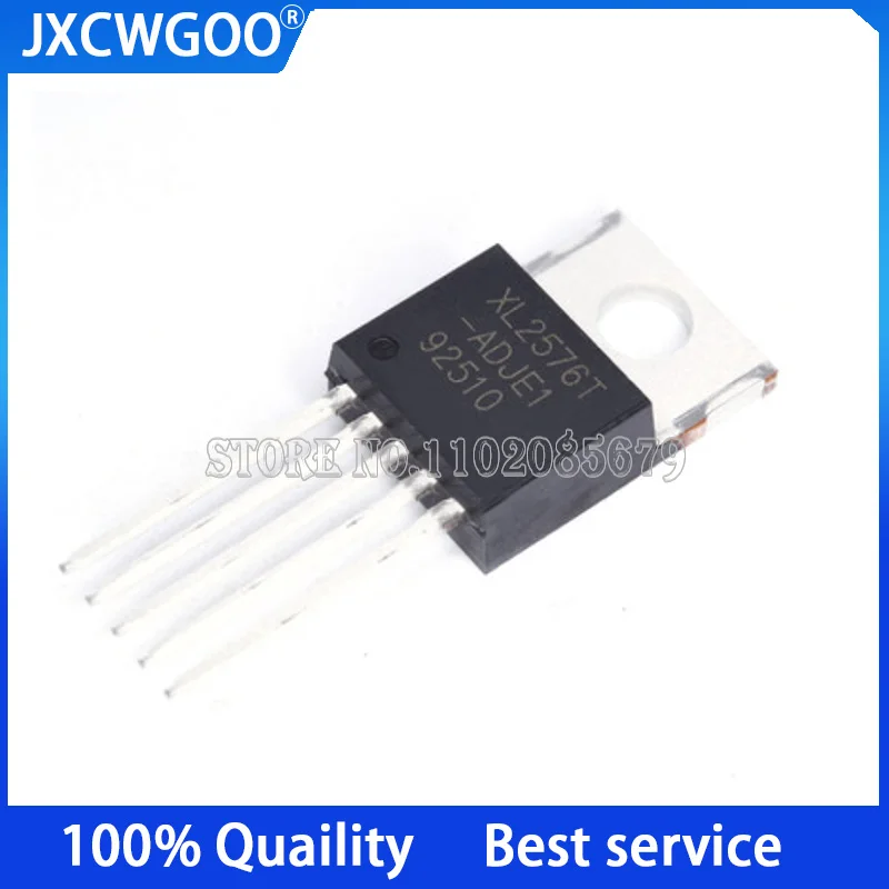 10PCS XL2576T-ADJE1  XL2576T TO-220-5  DCDC voltage regulator New Original