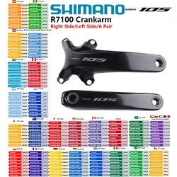 Shimano 105 R7100 Di2 Series Crankset R7100 Crankarm 2x12s Left Right Side/A Pair 165mm 170mm 172.5mm 175mm Original Shimano