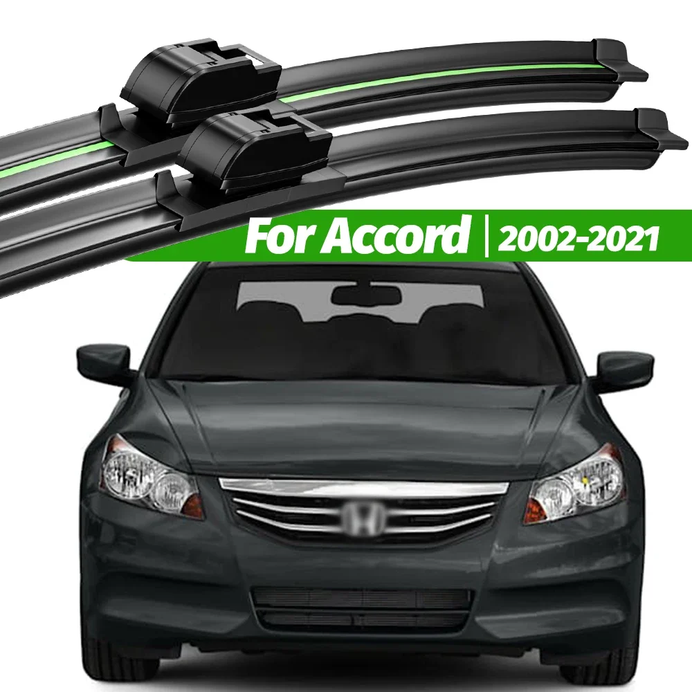 

For Honda Accord 7 8 9 10 2002-2021 2pcs Front Windshield Wiper Blades 2003 2008 2013 2019 2020 Windscreen Window Accessories