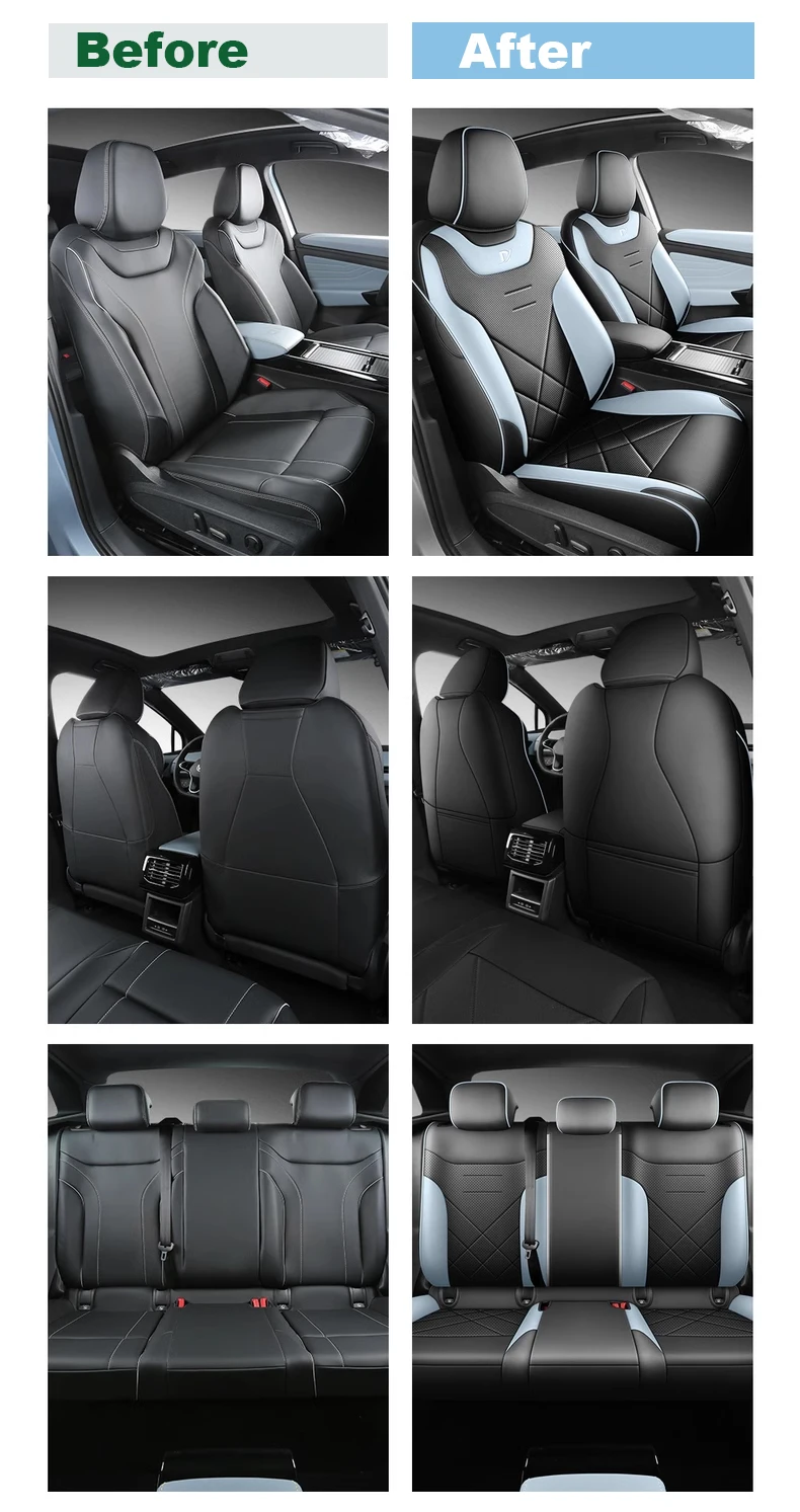 لغطاء مقعد السيارة الأيسر لسيارة VW ID.4 X CROZZ 2021-25 واقي مقعد مناسب تمامًا لجميع المواسم ملحقات داخلية محيطة بالكامل #4