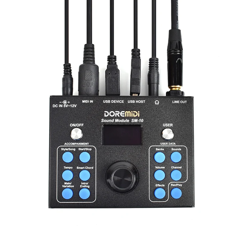 DOREMiDi MIDI Sound Module & Auto Accompaniment (SM-10) Multifunctional Accompaniment Sound Source Box