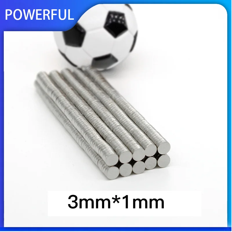 100~5000PCS  Small Neodymium Magnets 3x1mm Mini Tiny Round Magnets Micro Magnets for Crafts Miniatures Refrigerator Whiteboard