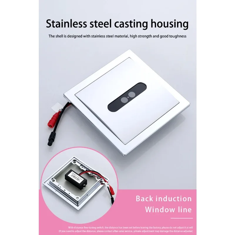 Hot Sale Touchless Brass AC and DC Concealed Sensor Urinal Flushing Valve