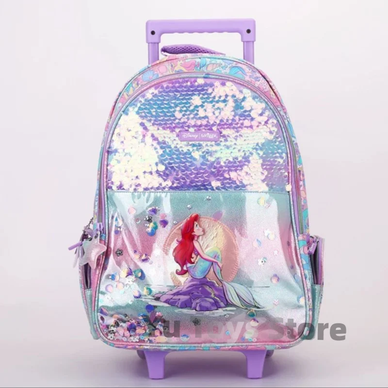 

Оригинальная школьная сумка Disney Smiggle в виде русалки, Женский альбом для карандашей, набор канцелярских принадлежностей Y2k, студенческий рюкзак для обеда, подарок на день рождения для девочек