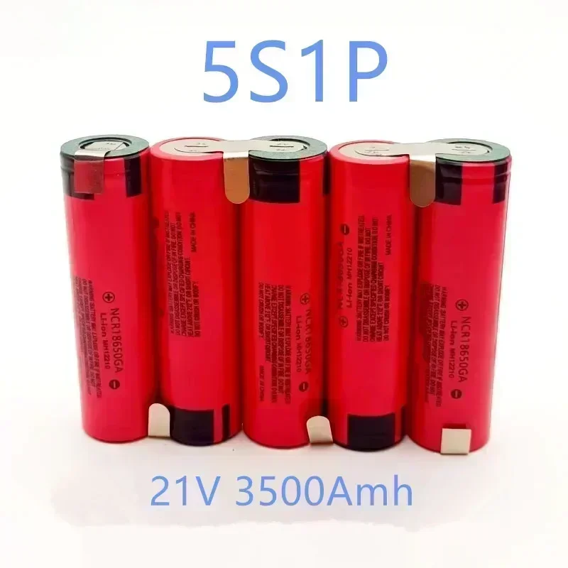 Batería personalizada NCR18650GA, 2s1p, 3s1p, 4s1p, 5s1p 3,7 V-25,2 V, 3500mAh, 30A, destornillador eléctrico, batería de li-lon