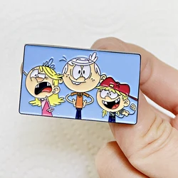 Louds House cartoon TV Series enamel pin metal badge Anime brooches Hat Jewelry
