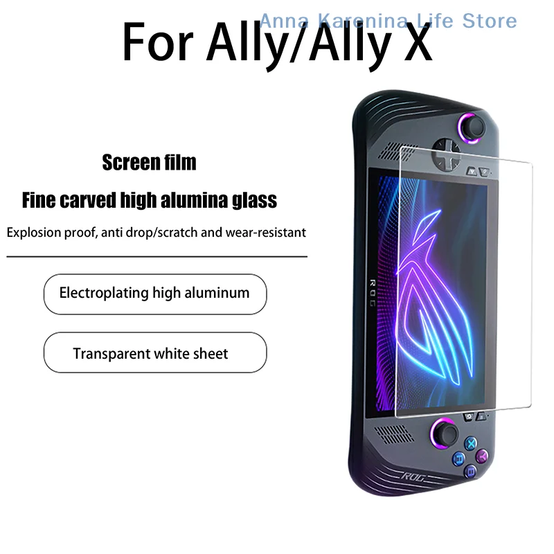 

1 Set DIY Accessories Protective Tempered Glass For Asus ROG Ally/Ally X Anti-scratch Screen Protective Film