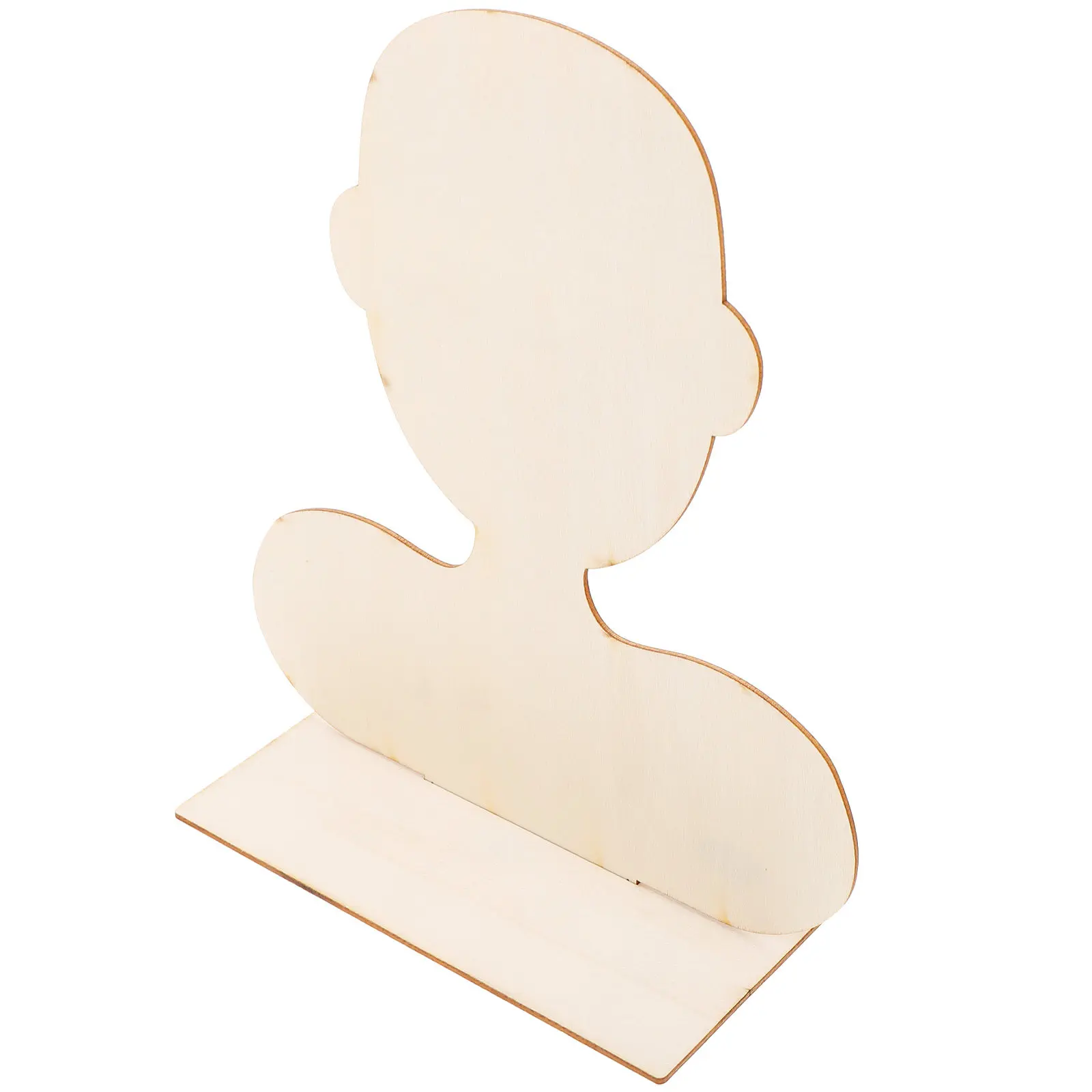 

Деревянная доска в форме портрета для лепки из глины, заготовка для DIY-проектов, натуральный материал для 3D-искусства, ручной росписи и скульптур