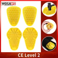 WOSAWE CE nivel 1/2 pantalones de motocicleta Jeans insertar equipo de protección MTB Anti-caída rodilla protección de cadera rodilleras de carreras de motos