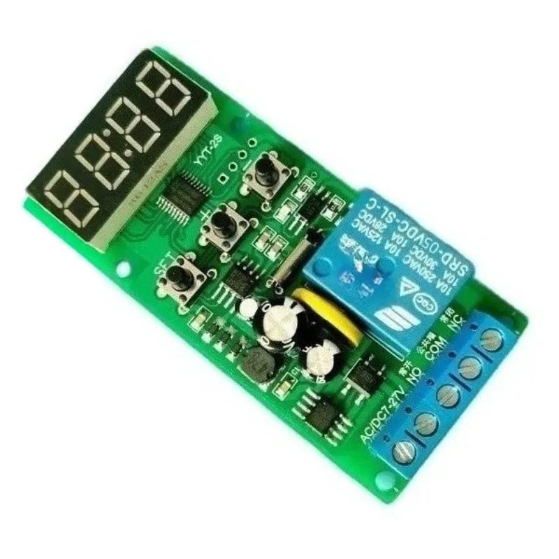 

YYT-2S clock relay module real-time timing switch delay module and time synchronization/circuit board 12V 24V