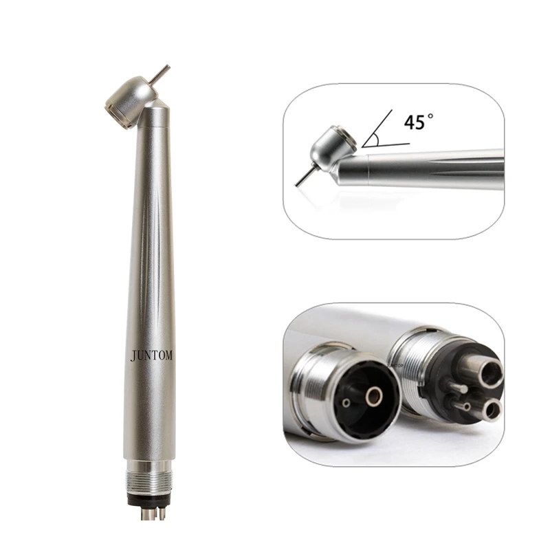 Dental High Speed Handpiece 45 Degree Surgical E-generator Standard Head Push Button Handpiece Single Water Spray