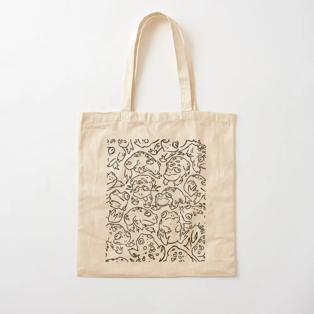 

Toad pattern (black) Tote Bag Shopper Gift bags Canvas Tote Bag