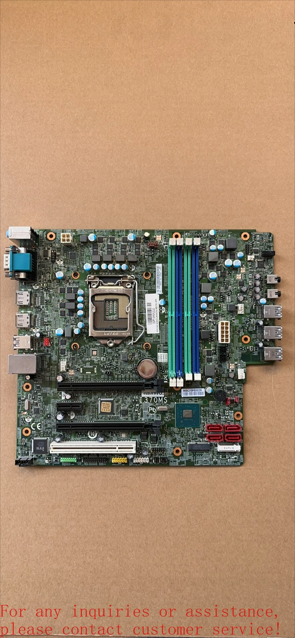 For Lenovo I370MS main board M920s M720s support 1151 pins, eighth generation, ninth generation CPU