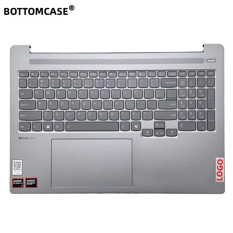 New For Lenovo Pro16 ARP8 IRH8 Laptop Upper Case With backlight keyboard Palmrest Cover  Grey AM39T000500