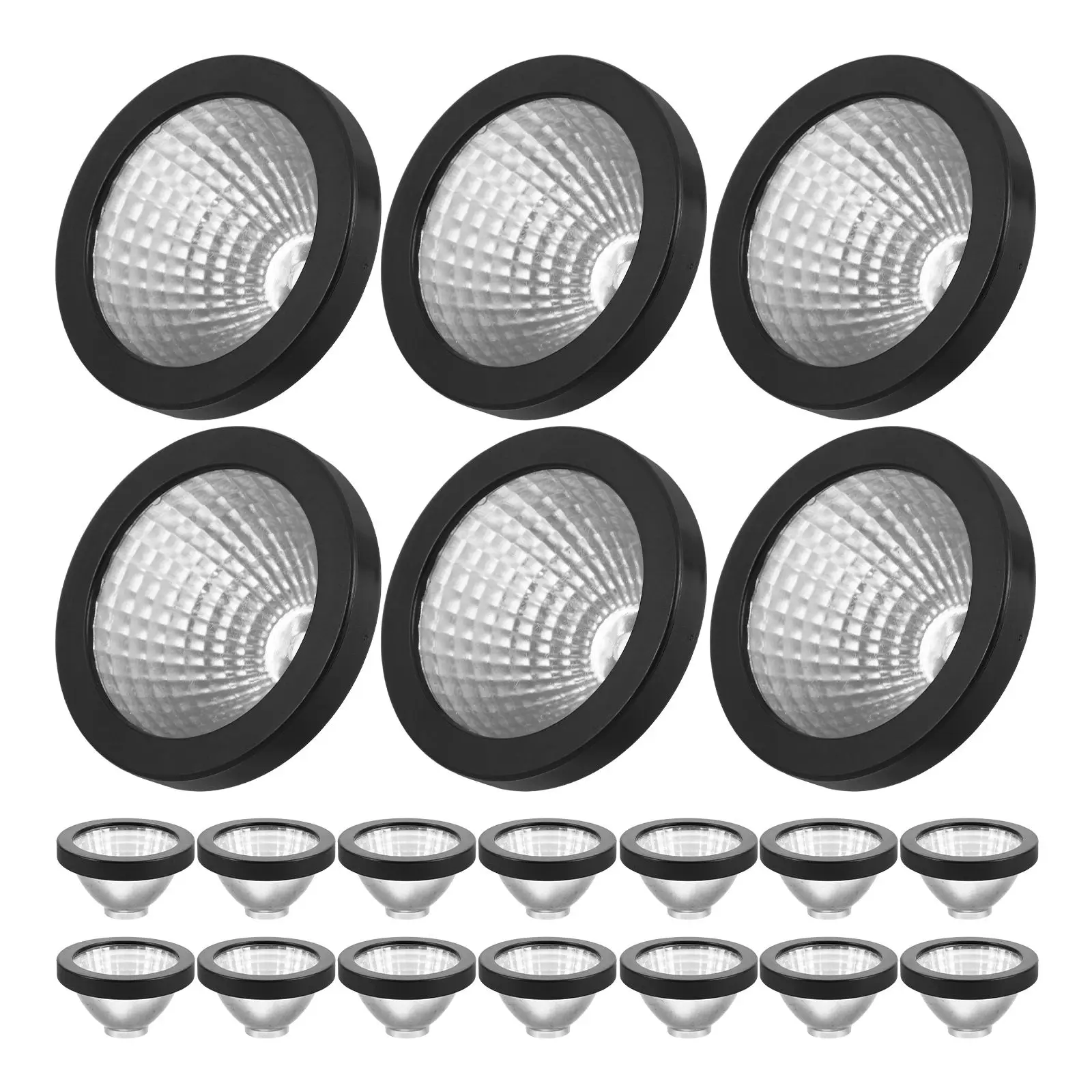 50 stuks Solar Spotlight Cup 5 3 cm Plastic Standbeeld Guard Downlight Cover Accessoires Waterdichte Nachtverlichting Tuin