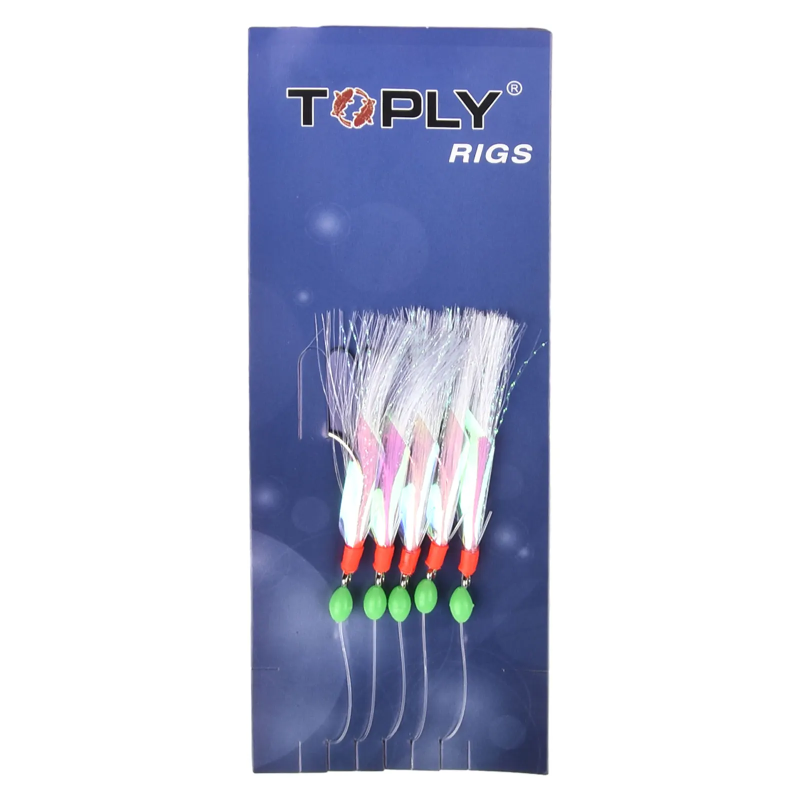 5PCS Feather Hooks 3/0# Soft Fishing Lure Rigs High-carbon Steel Bait Jigs Lure Herring Baits Tackle Tool For Deep Sea Fishing