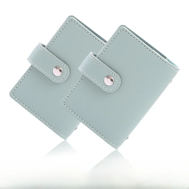 Portable Multi-Layer Card Holder Large Capacity Magnetic Card Wallet Simple  Wallet Unisex Integrated Design PU Leather