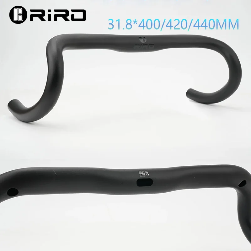 RIRO Internal Wiring Bicycle Handlebar 31.8*400/420/440MM Bike Bent Handlebar Aluminum Alloy Ultralight Drop Bar Handle