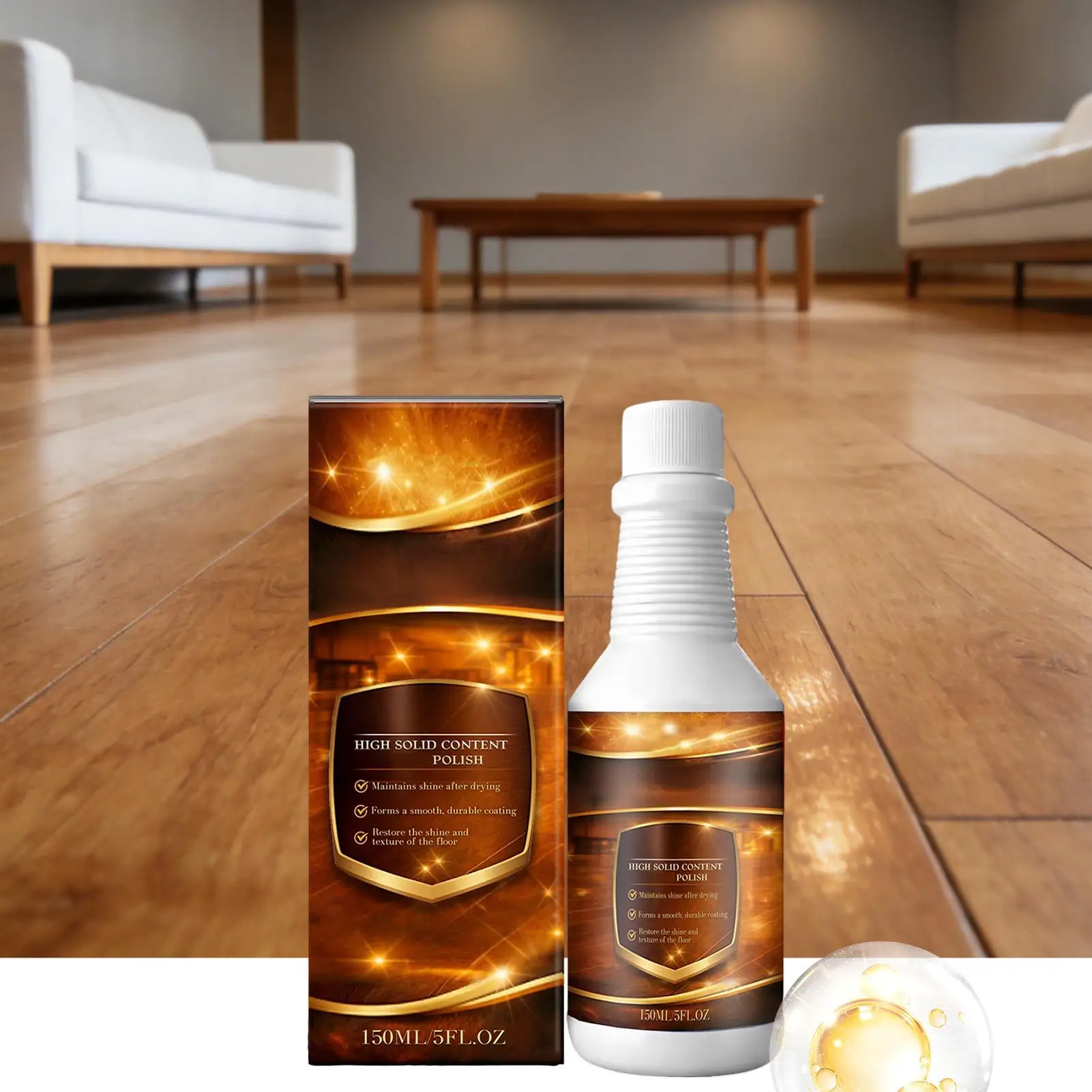 Wood Floor Restorer 150ml Long Lasting Multipurpose Cleaner Laminate Floor Polishing Agent For Restoration Refinishing Home