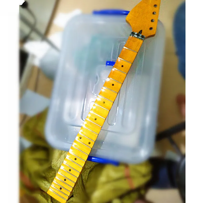

22 Frets Reverse Big Headstock Maple Electric Guitar Neck Maple Scallop Fretboard Musical Instrument Accessories