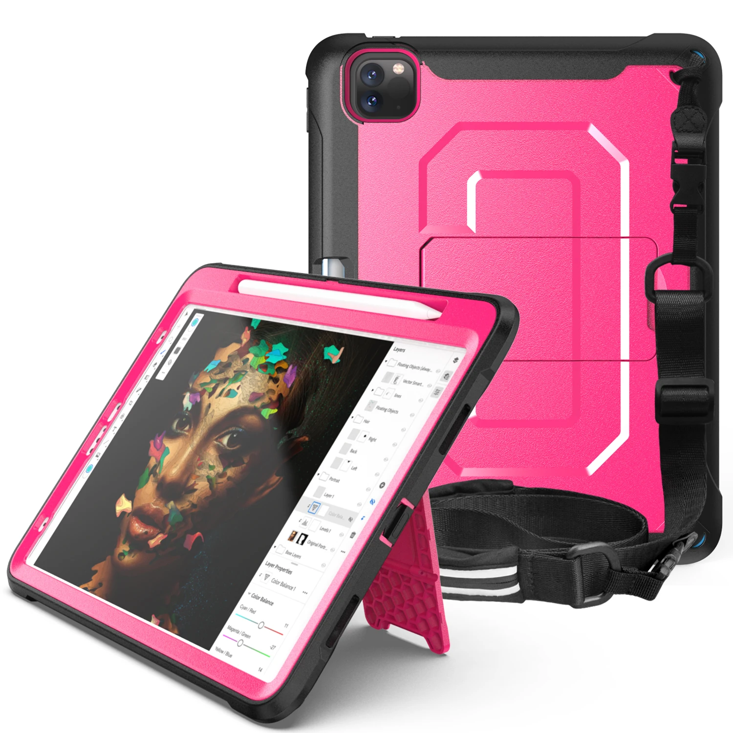 Case for iPad mini 5 4 Kids Stand Cover For Air 2 Pro11 2020 2th iPad 10.2 2021 9th Gen Cases Funda Capa A2124 A2125 A1566 A1567