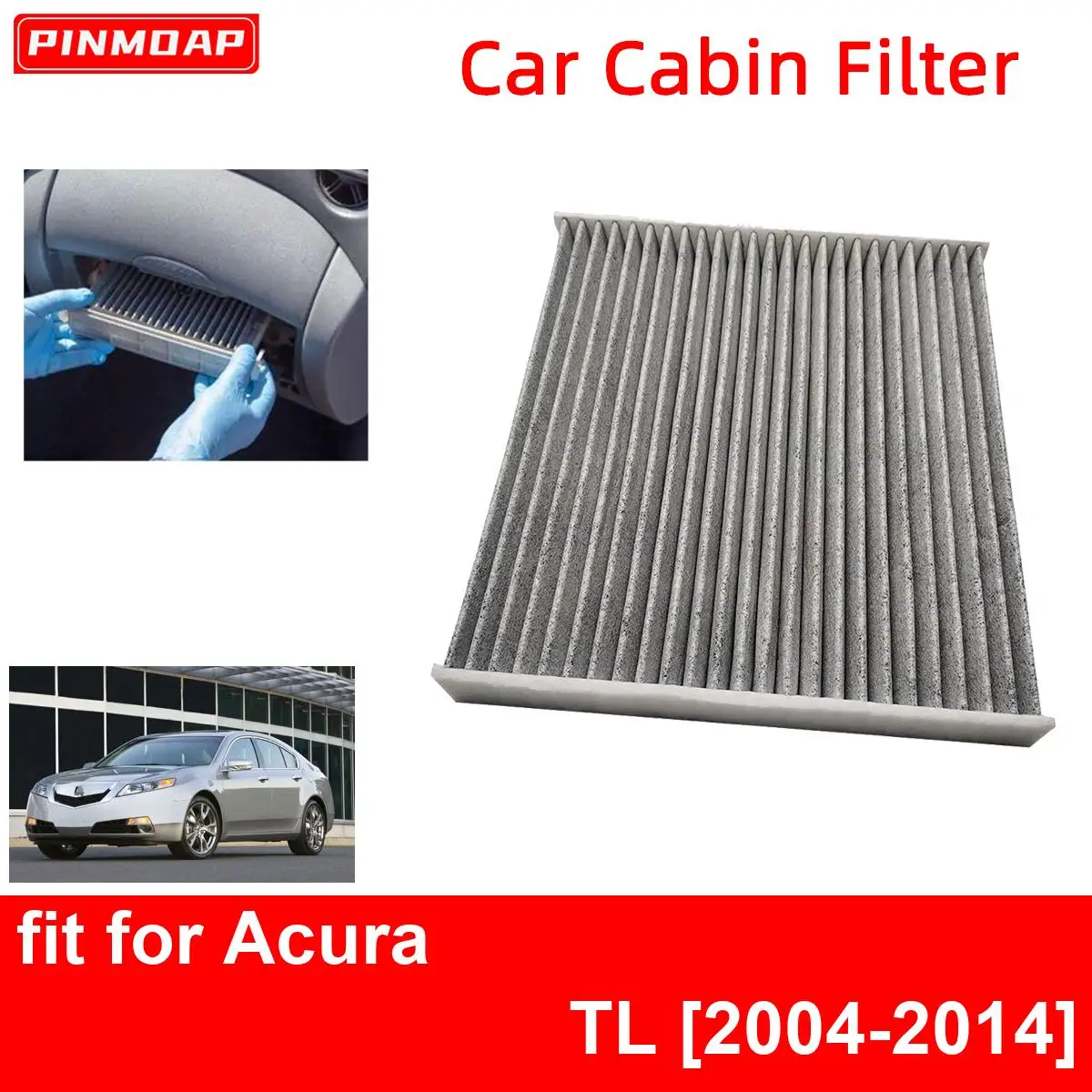 

Car Cabin Air Filter for Acura TL 2004-2014 Auto Filters Carbon Fiber CF10134 80219-SHJ-A01 80292-SDA-407 80292-SDA-A01