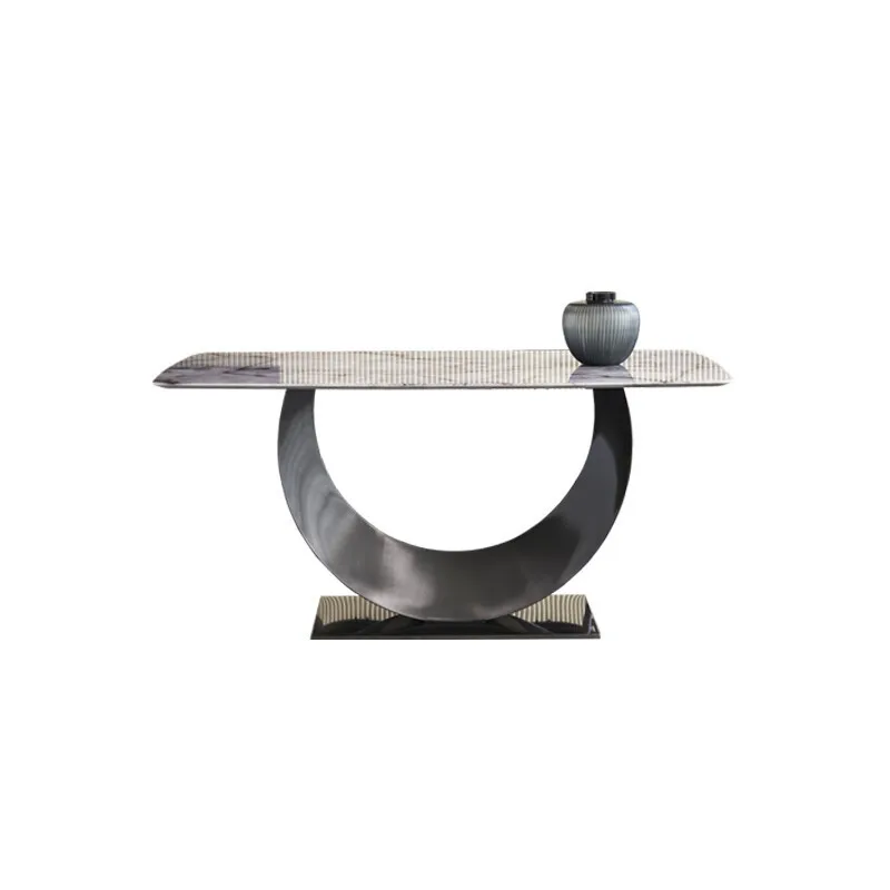 

hg-Italian Very Simple Rock Plate Dining Table and Chair Combination of Modern Fashion Simple Small Rectangular Dining Table%