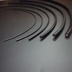 Cavo in fibra ottica in plastica nera con bagliore terminale PMMA da 5 mX Diametro interno 2 mm/3 mm/5 mm/6 mm/8 mm/10 per illuminazione leggera