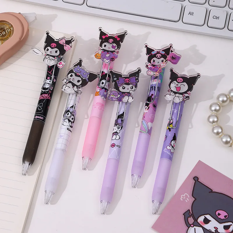 36 pcs/lot Sanrio Kawaii Kuromi Mechanical Pencil Cute 0.5MM Drawing Writing Automatic Pen School Office Supplies