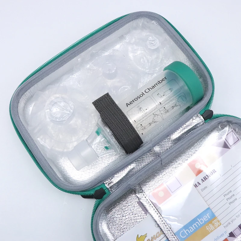 Asthma Inhaler Travel Bag Case for Cats and Dogs Fits Inhaler, Aero Chamber Spacer and More
