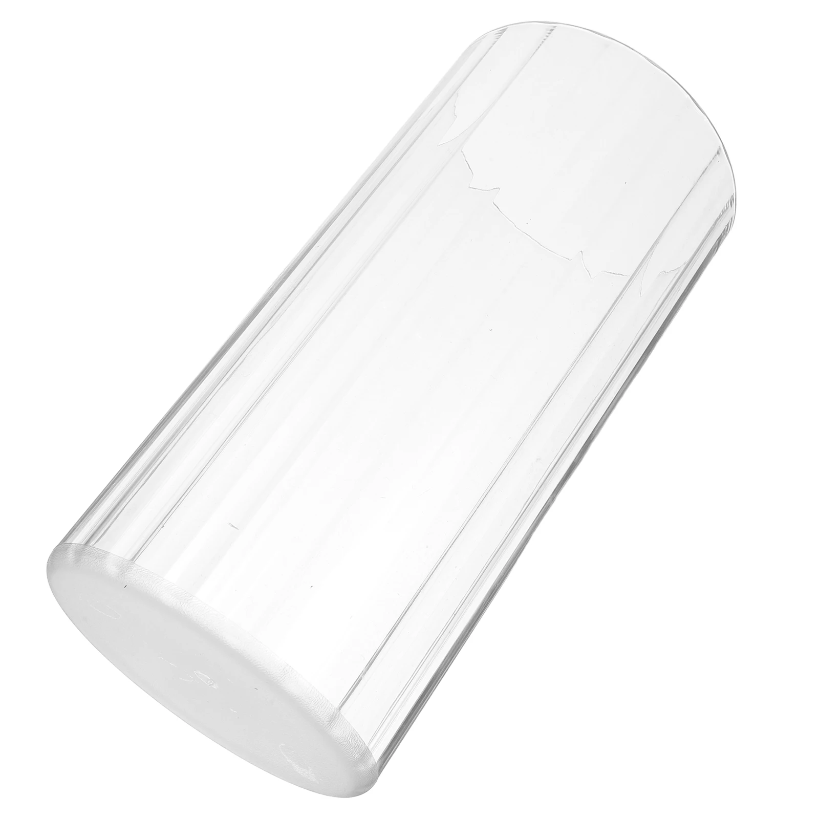 

Transparent Vase Hydroponic Base Fluted Pattern Hydroponics Round Home Flower The Pet Clear Decorative