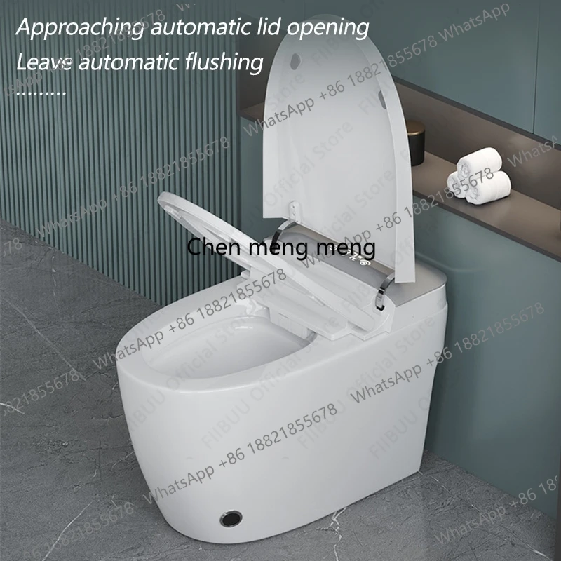 

One Piece Smart Toilet Bidet Built-in Water Tank Elongated Toilet Warm Water Heated Seat Remote Control Night Light Auto Flush