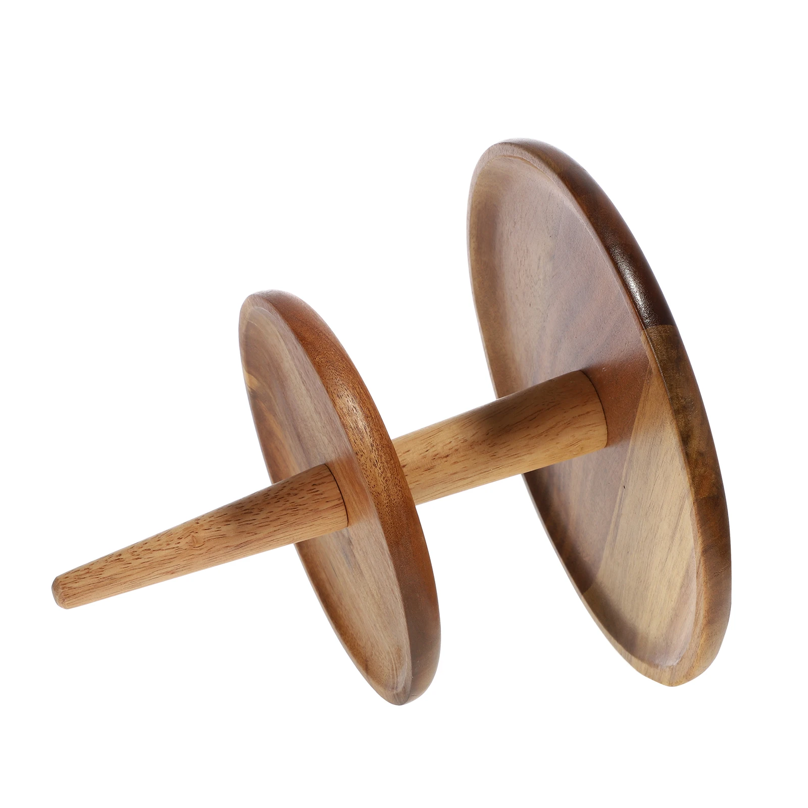 

1pc European Style Solid Wood Double Layer Snack Plate Dried Fruit Tray Household Storage Tray Desktop Organizer Portable Food