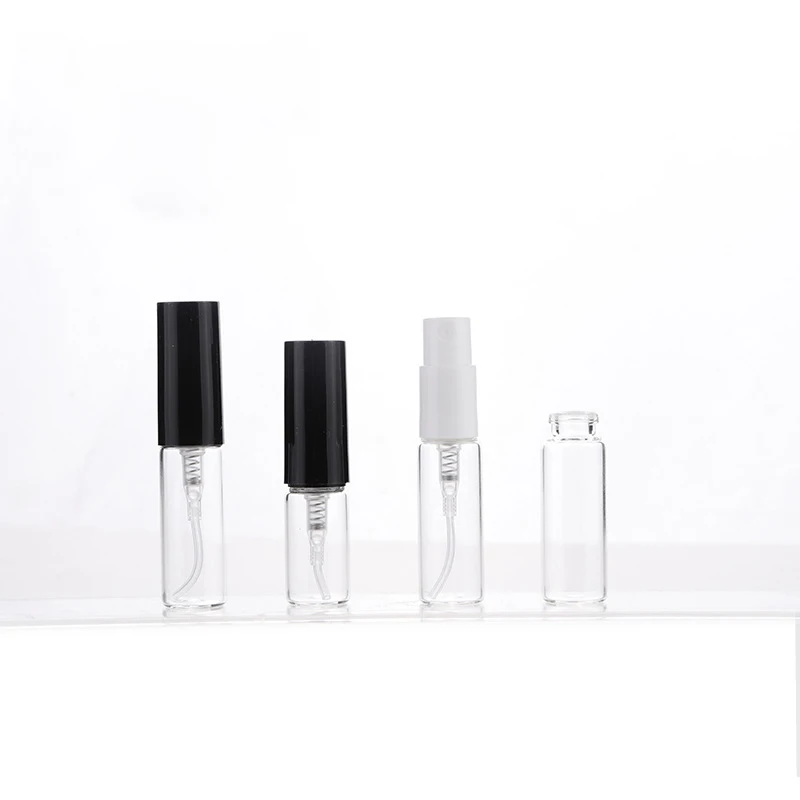 10 Stks/pak 2Ml 3Ml Transparante Glazen Parfumflesjes Reizen Draagbare Wegwerp Mini Vloeibare Spuitfles