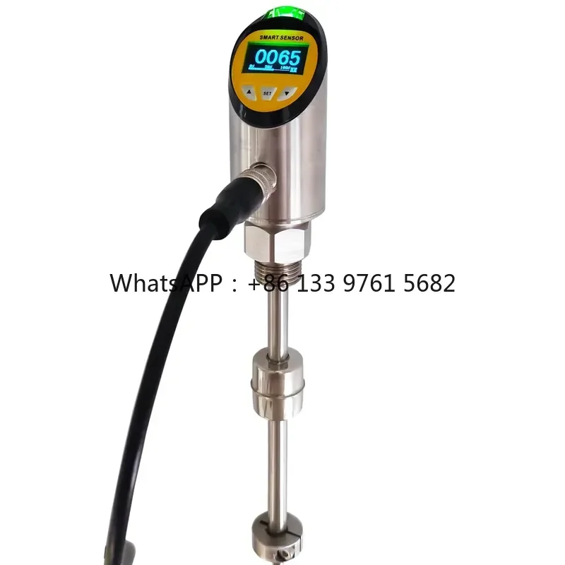 WSQ VOLKE Stainless Steel Magnetic Float Level Switch 4-20ma Temperature Transmitter Water Sensor for Level Gauge