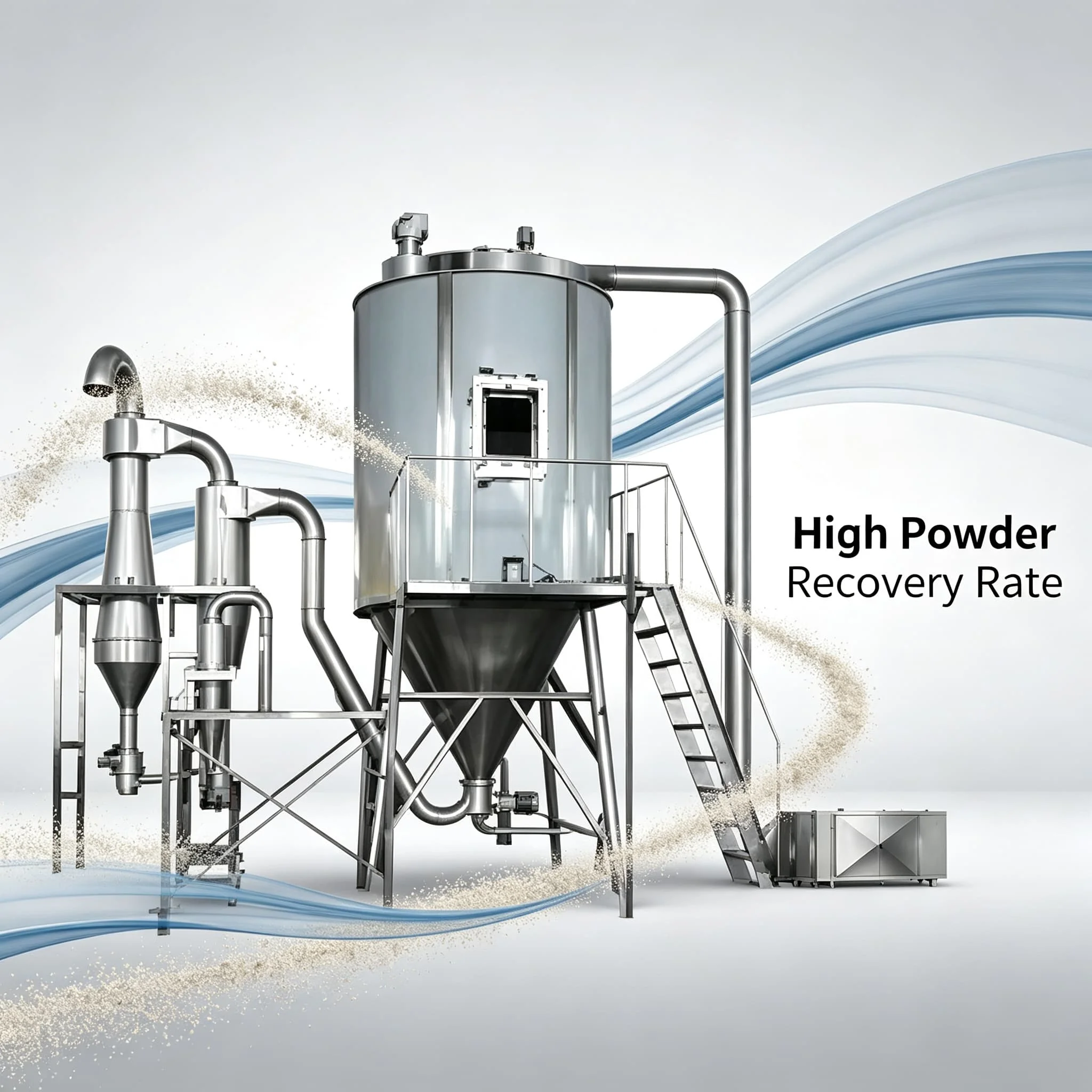 Slurry Concentration Preheating Drying System Emulsion Liquid Spray Drying Machine Customizable