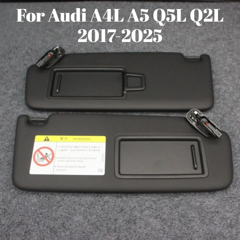 

For Audi A4L A5 Q5L Q2L 2017-2025 Car Sun Visor Sun Shade Shield Interior Sun Blocking Black Replacement Accessories